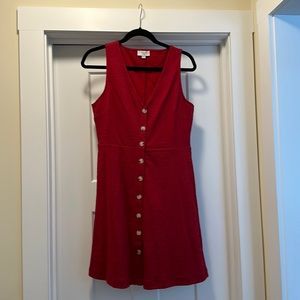 Loft Outlet red sleeveless dress size 6